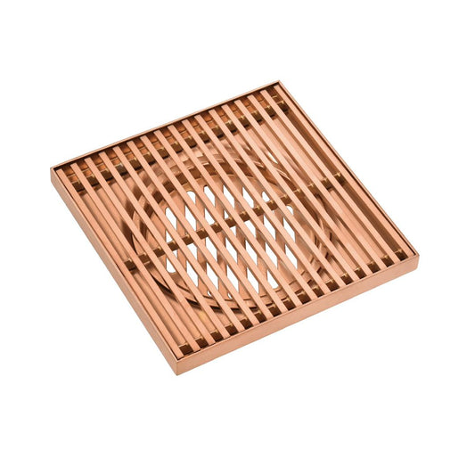 Rose Gold Grills square floor drain (80 mm)DX444RG