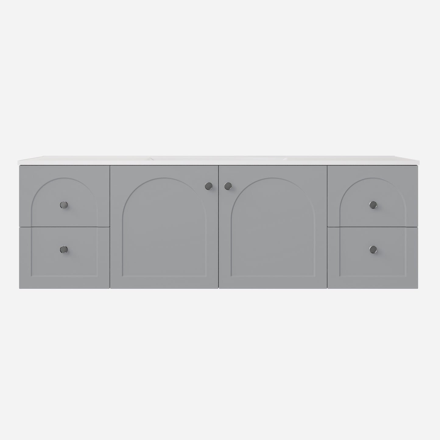 Chester Federation wall hung PVC Cabinet Grey