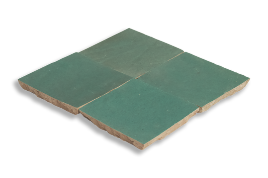 Medina Jade Green Moroccan Zellige Square Tile