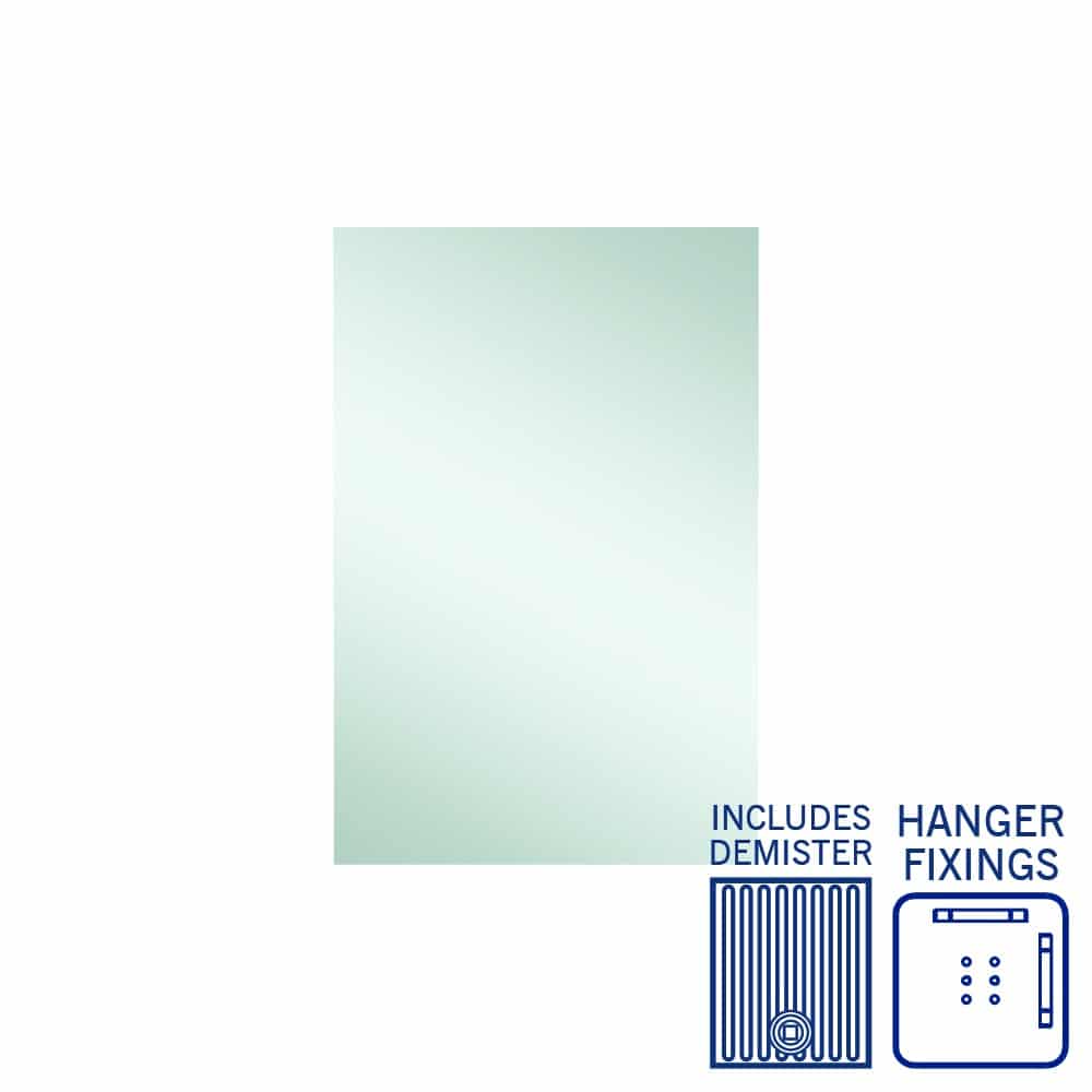 JS6090HND Rectangle Polished Edge Mirror with Demister