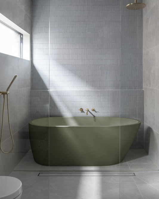 Juno Freestanding Bathtub (Olive)