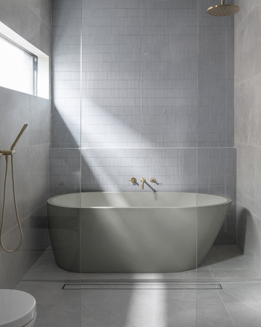 Juno Freestanding Bathtub (Sky Grey)
