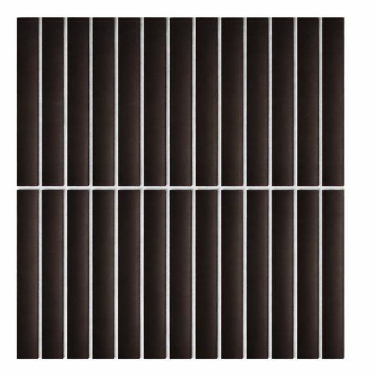 KYOTO BLACK JAPANESE LOOK KIT KAT MOSAIC TILE