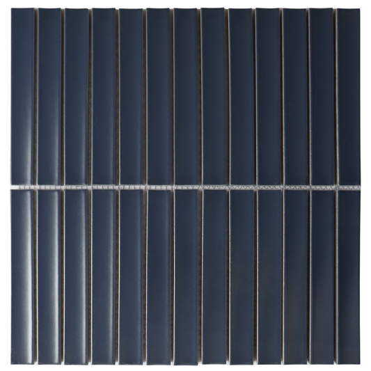 KYOTO MIDNIGHT BLUE JAPANESE LOOK KIT KAT MOSAIC TILE