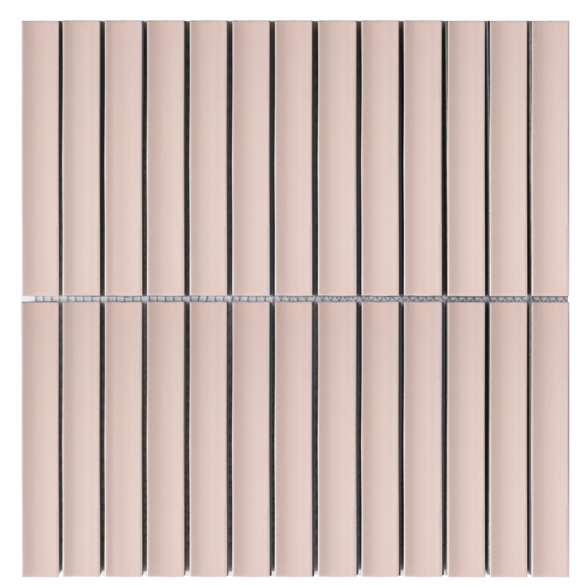 Kyoto Pink Japanese Look Kit Kat Mosaic Tile — Ceramic, Rectangle, Kit Kat & Finger