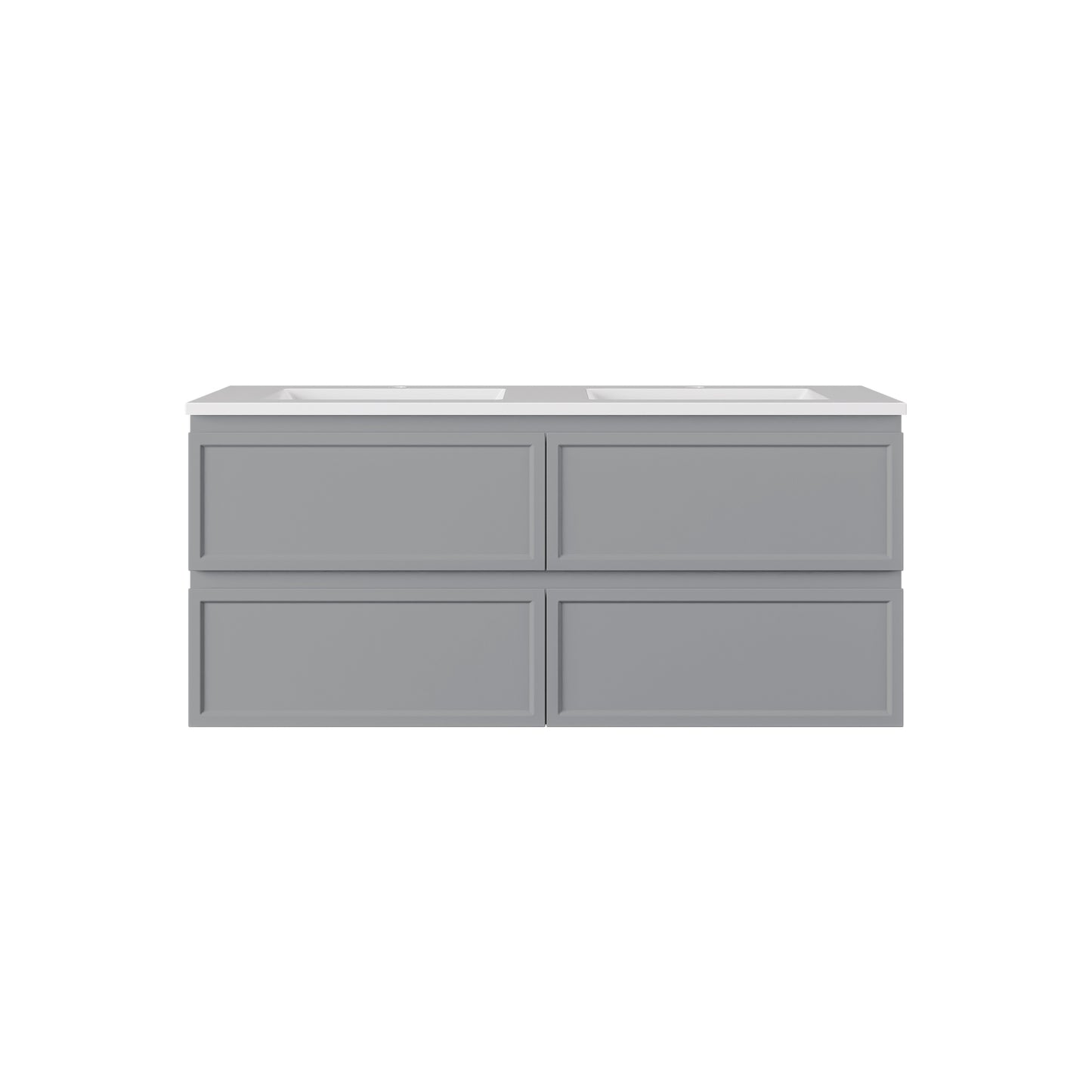 New Hamilton Federation Slim Wall Hung Cabinet Matte Grey LK-FH1221NW-MG