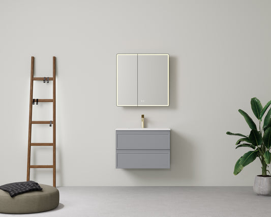 New Hamilton Federation Slim Wall Hung Cabinet Matte Grey LK-FH750NW-MG