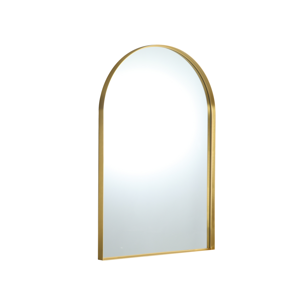 Lukka Bathware Arco Frame Mirror LK-FMAR6090 — Brushed Nickel, Wall Mirrors, Arch
