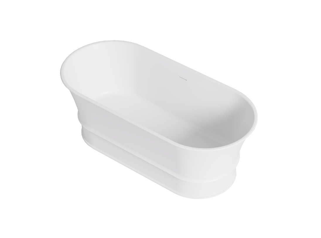 Harold Solid Surface Stone Bath 1700mm LK-HSB1700MW