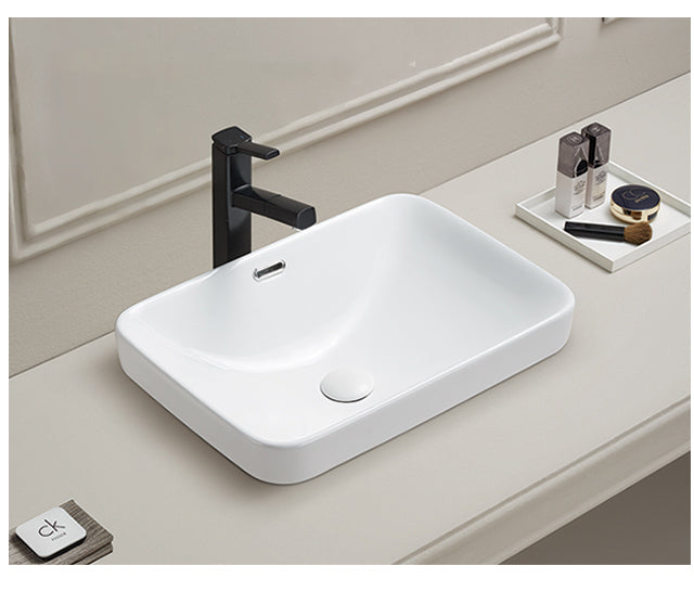 Kliff Fine Ceramic Insert Basin with Overflow LK-KIS-OF