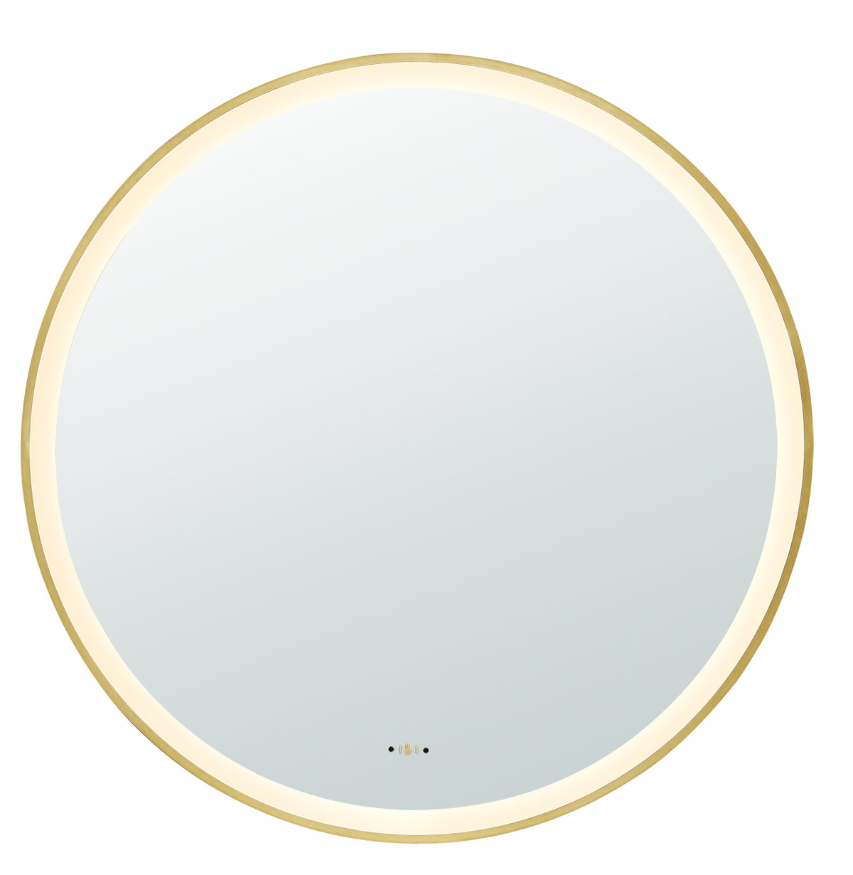 Orbis Framed LED Mirror Electroplated LK-LFM — Brushed Nickel, LED & Demister Mirrors, Round