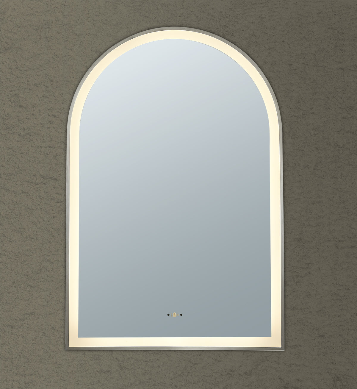 Arco framed LED Mirror LK-LFMAR6090 — Matte Black, LED & Demister Mirrors, Arch