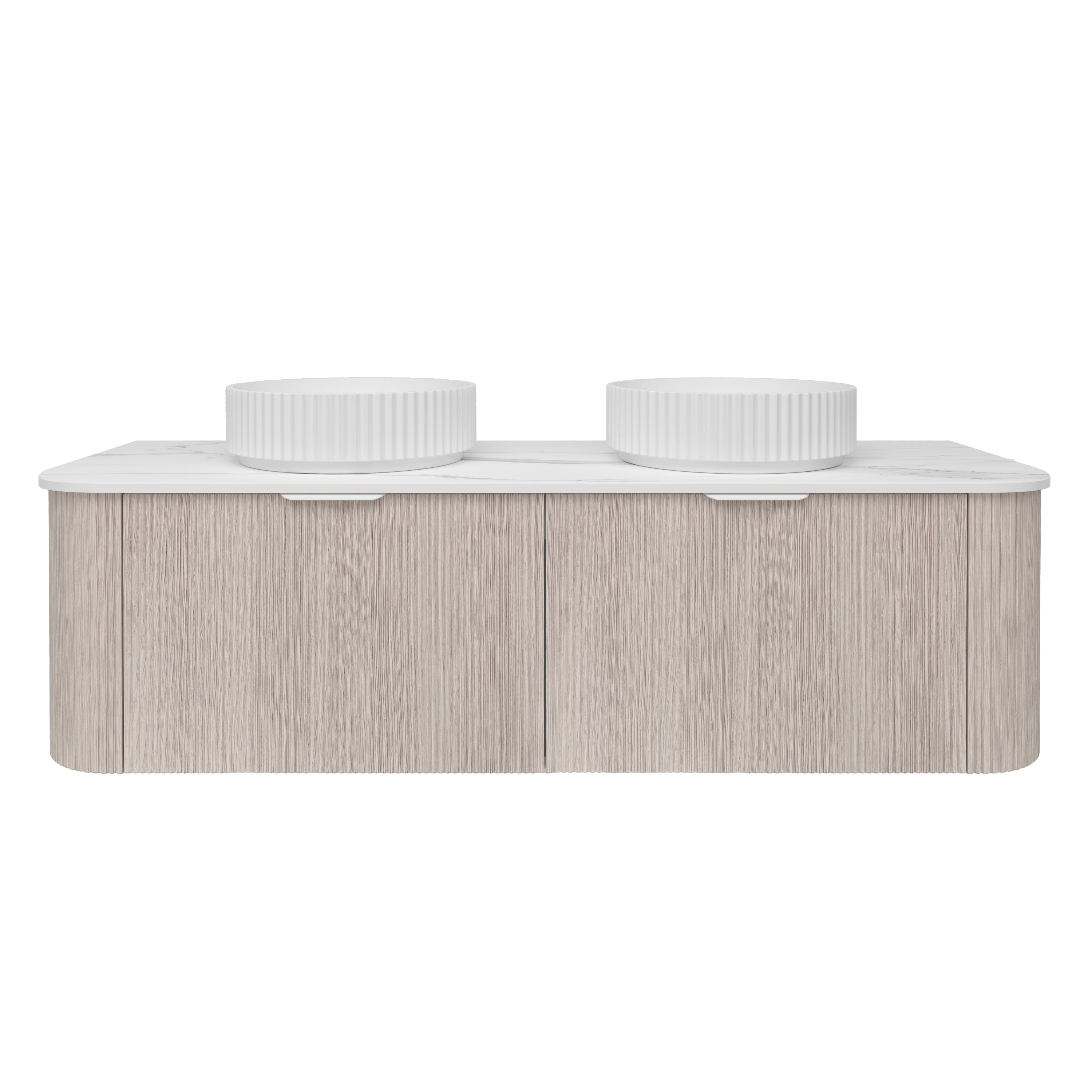 Agena Fluted Wood Grain WH Vanities Coastal Oak LK-MA1500W-CO