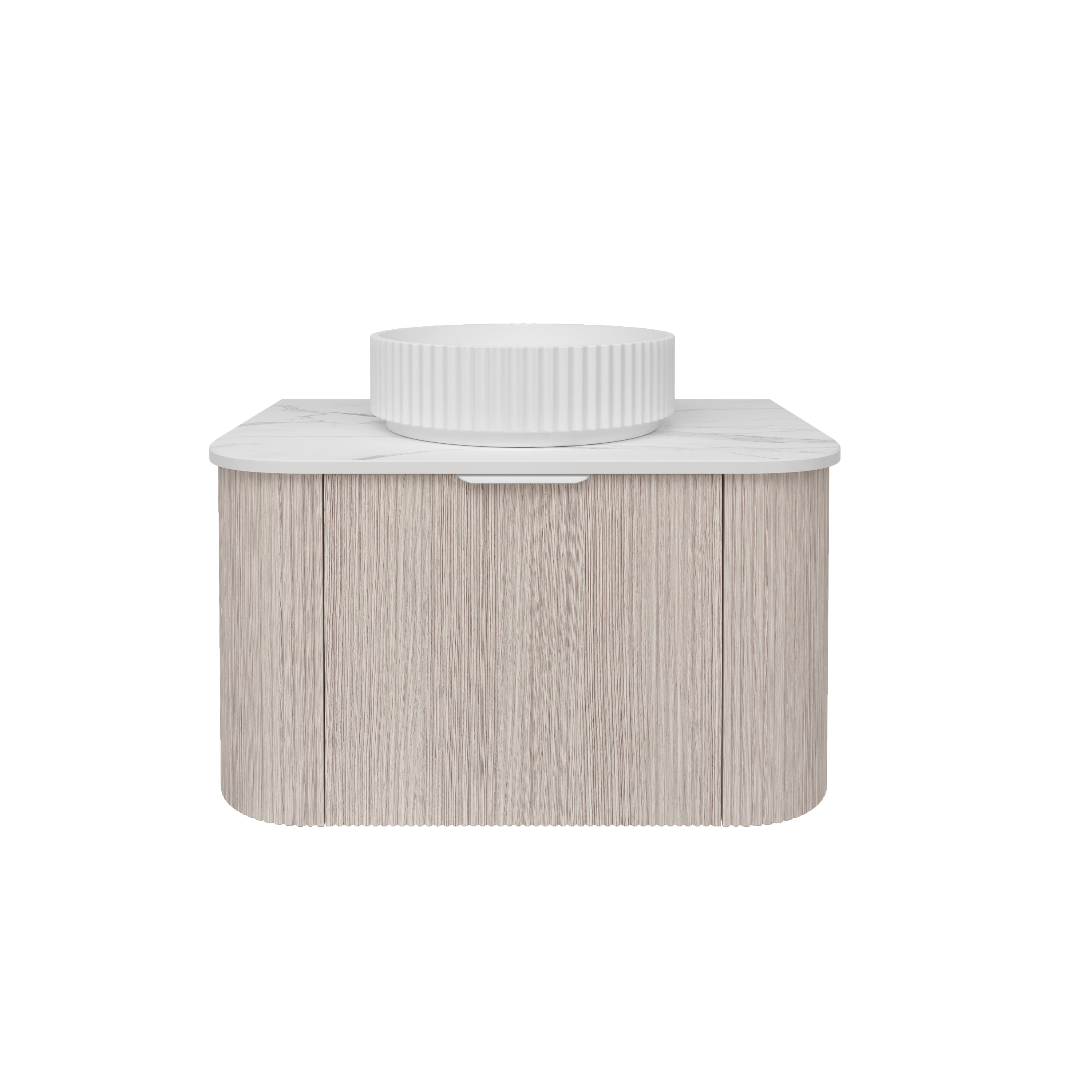 Agena Fluted Wood Grain WH Vanities Coastal Oak LK-MA750W-CO