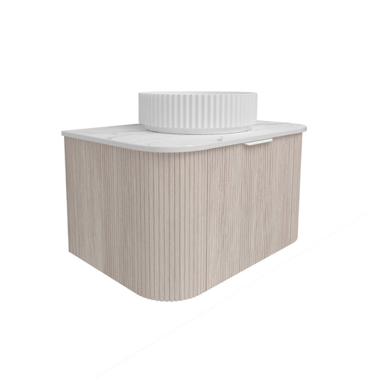 Agena Fluted Wood Grain WH Vanities Coastal Oak LK-MA750W-CO