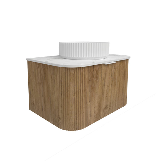 Agena Fluted Wood Grain WH Vanities Prime Oak LK-MA750W-PO