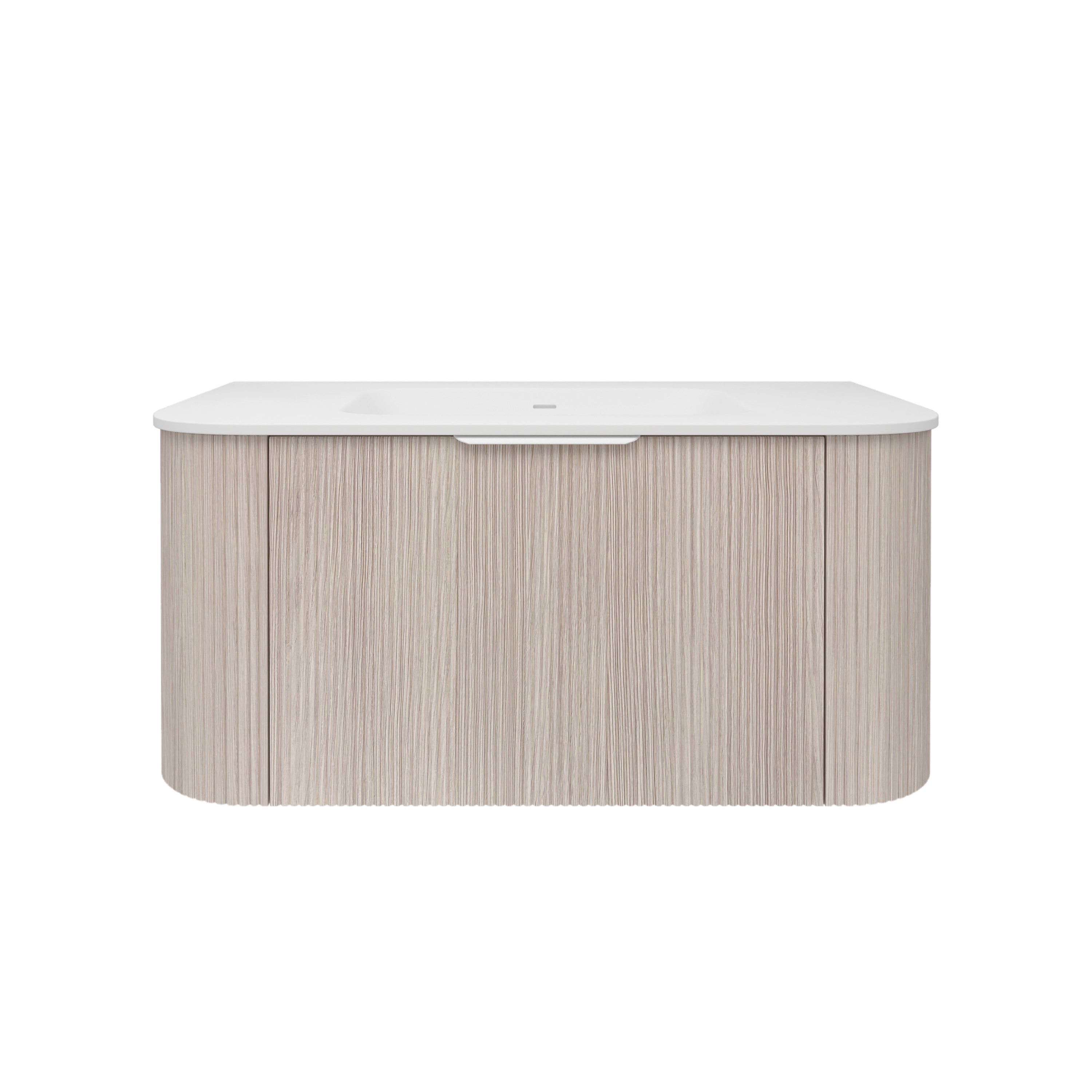 Agena Fluted Wood Grain WH Vanities Coastal Oak LK-MA900W-CO
