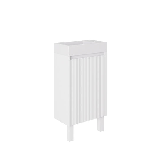 Crete Mini Free Standing PVC Cabinet on legs LK-MC42L-MW