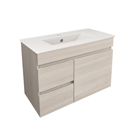 Camden Modern Wall Hung Cabinet Coastal Oak LK-MC73LW-CO