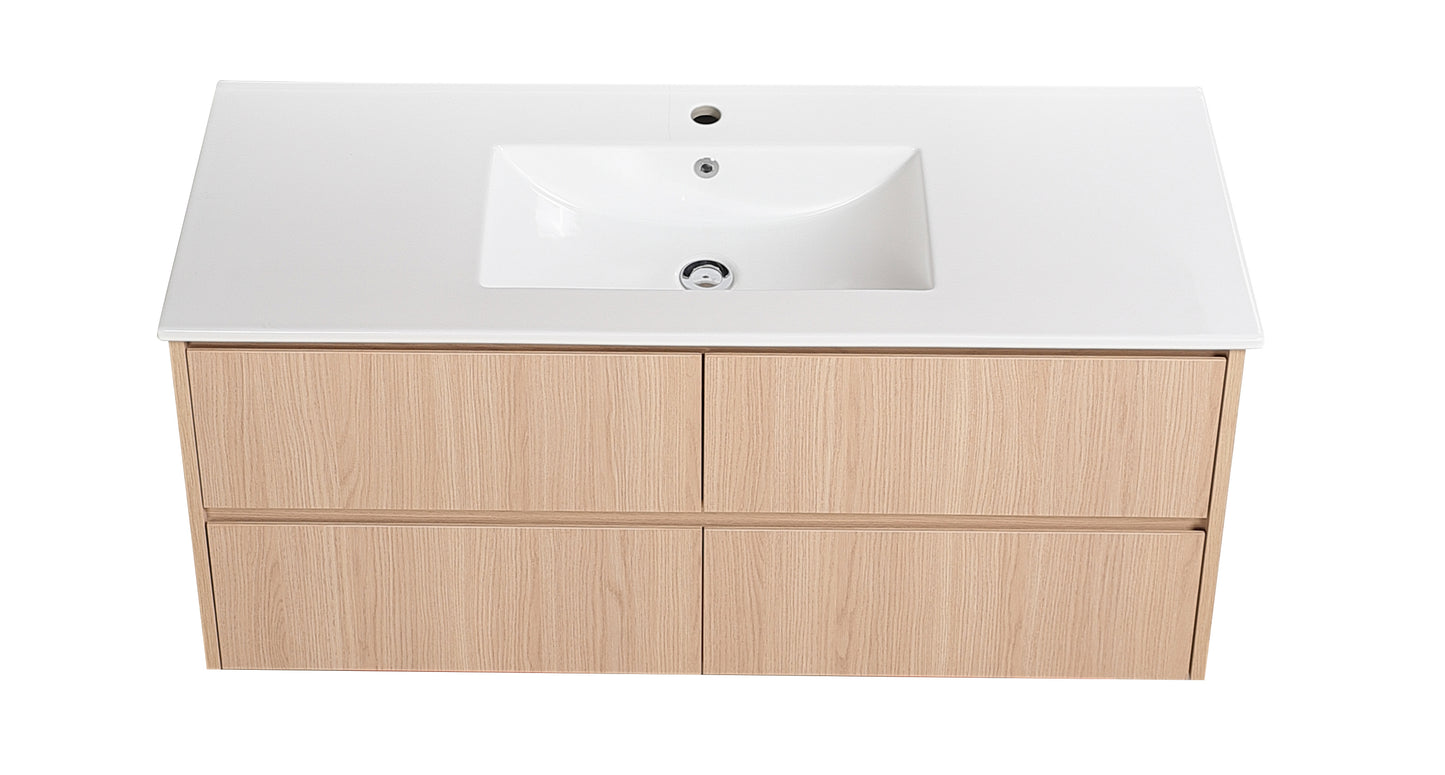 Gladstone Wall Hung Plywood Cabinet for Single bowl LK-MG1200W-SO
