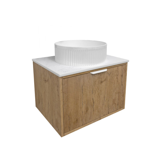 Kliff Fluted Wood Grain Vanities Prime Oak LK-MK600W-PO