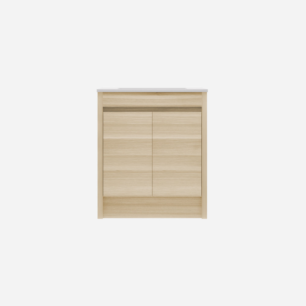 Pako Free Standing Vanity PVC Woodgrain Natural Oak Flat-pack LK-PK74L-OAK