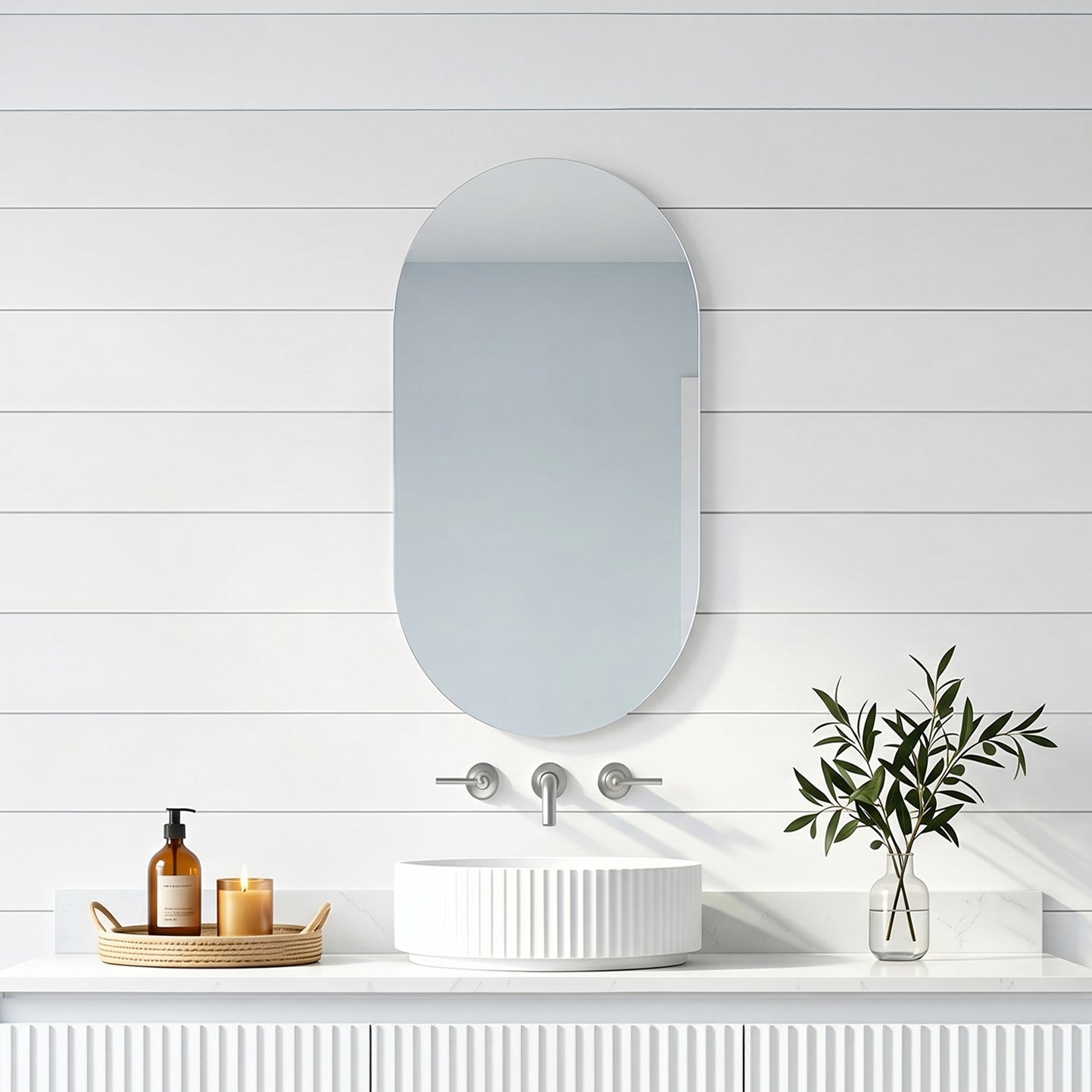 Ellips Pencil Edge Plain Mirror LK-PM4590/LK-PM60900
