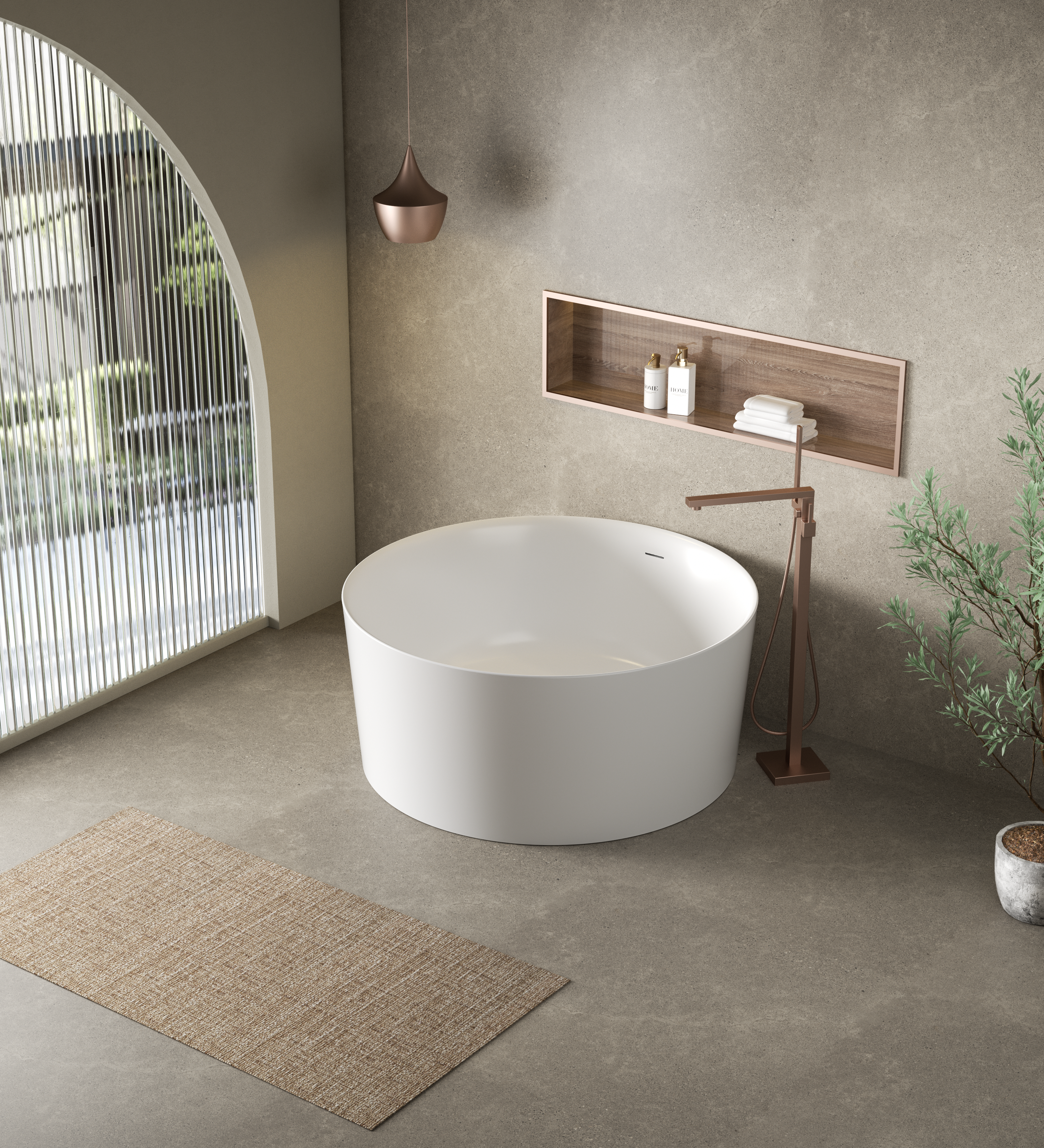 Paradiso Free Standing Bathtub LK-PR1300-OF/LK-PR1300OF-MW