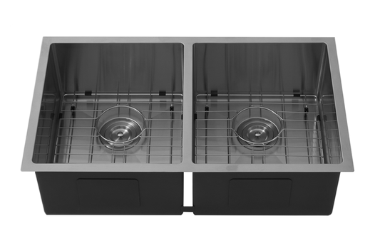 Kliff Hand Made PVD Stainless Steel Double Bowl Sink LK-SDK-775