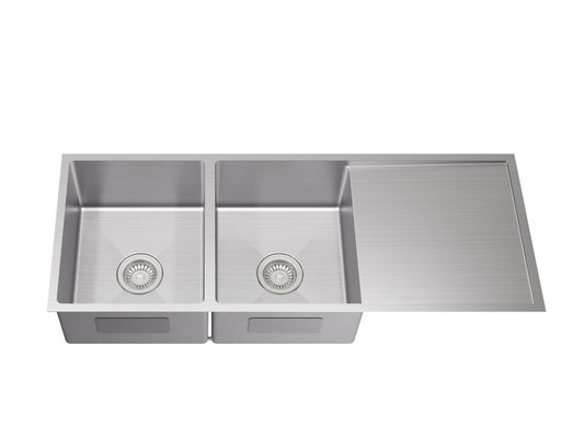 Kliff Hand Made Stainless Steel Double Bowl Sink 1140mm LK-SDK1140