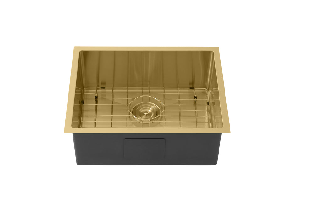 Kliff Hand Made PVD Stainless Steel Sinks 540mm LK-SSK-54 — Chrome & Stainless