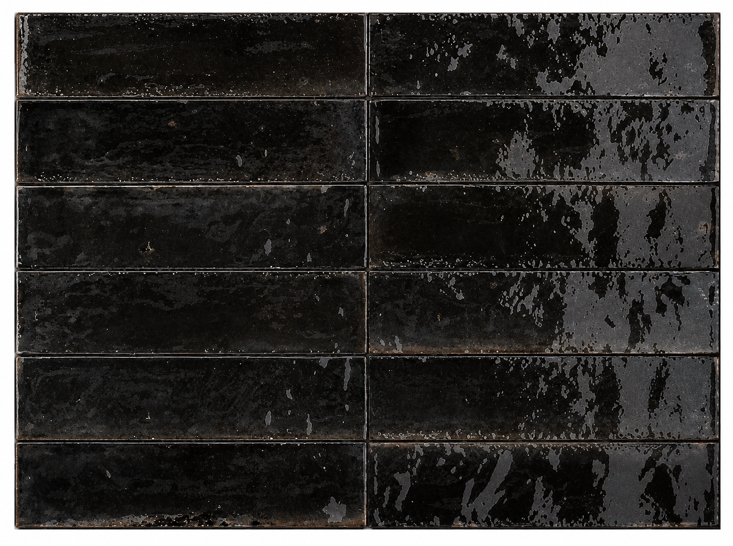 Lago Black Gloss Subway Tile