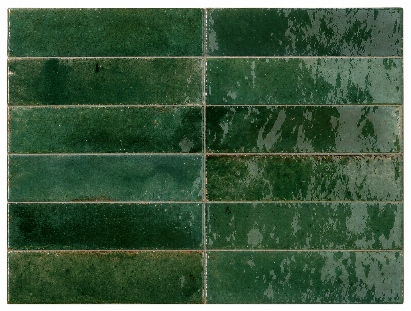 Lago Green Gloss Subway Tile