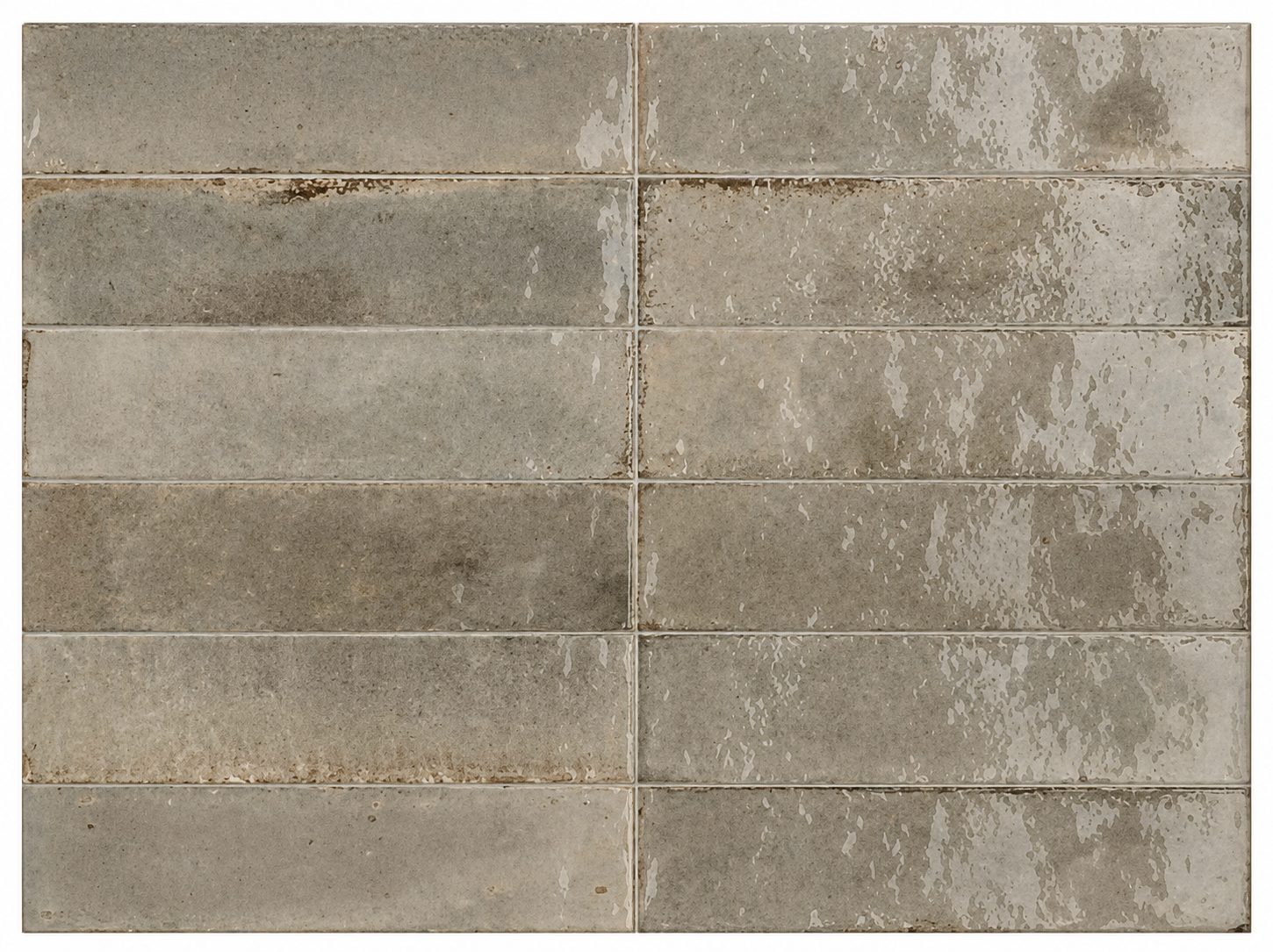 Lago Warm Grey Gloss Subway Tile