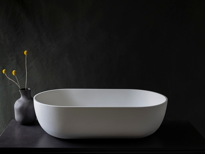 Lucia VXA12 Benchtop Oval Stone Basin 600mm