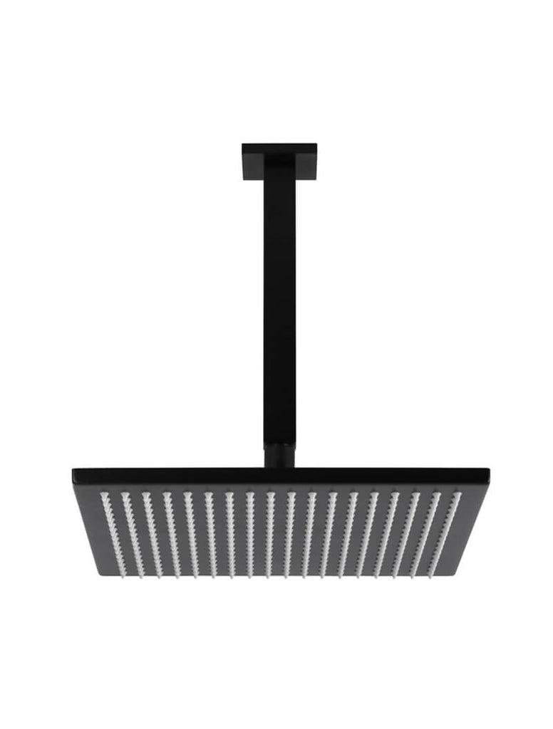 SQUARE CEILING SHOWER 300MM ROSE, 200MM DROPPER