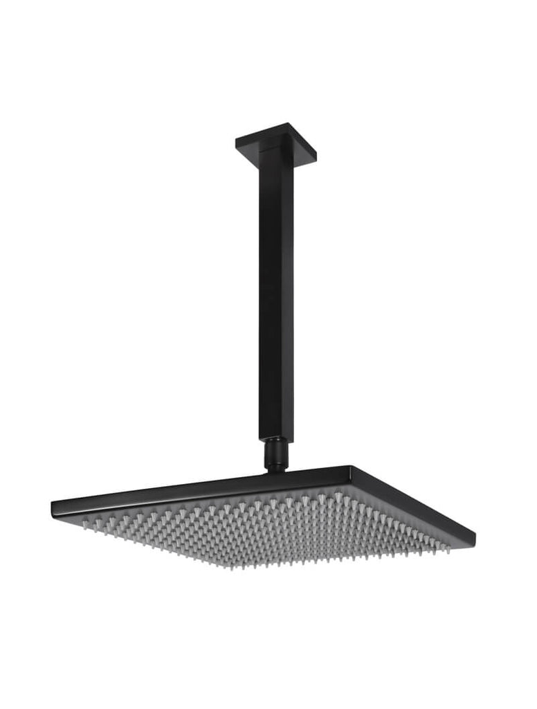 SQUARE CEILING SHOWER 300MM ROSE, 200MM DROPPER