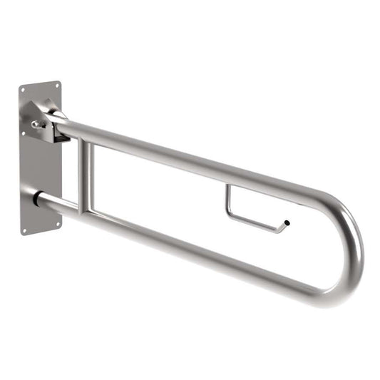 Bradley Australia MAPS Drop Down Grab Rail with Toilet Roll Holder
