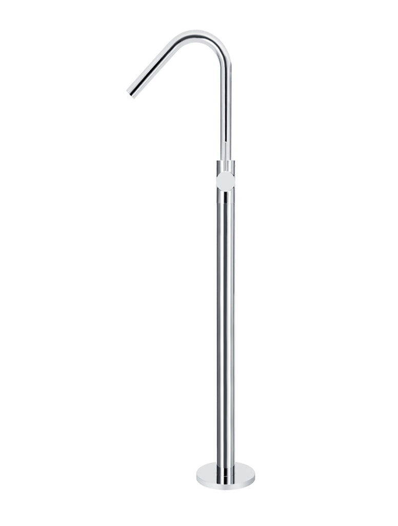 ROUND FREESTANDING BATH SPOUT AND HAND SHOWER