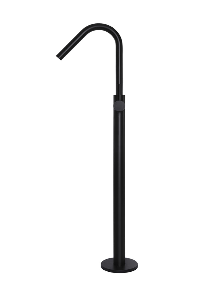 ROUND FREESTANDING BATH SPOUT AND HAND SHOWER