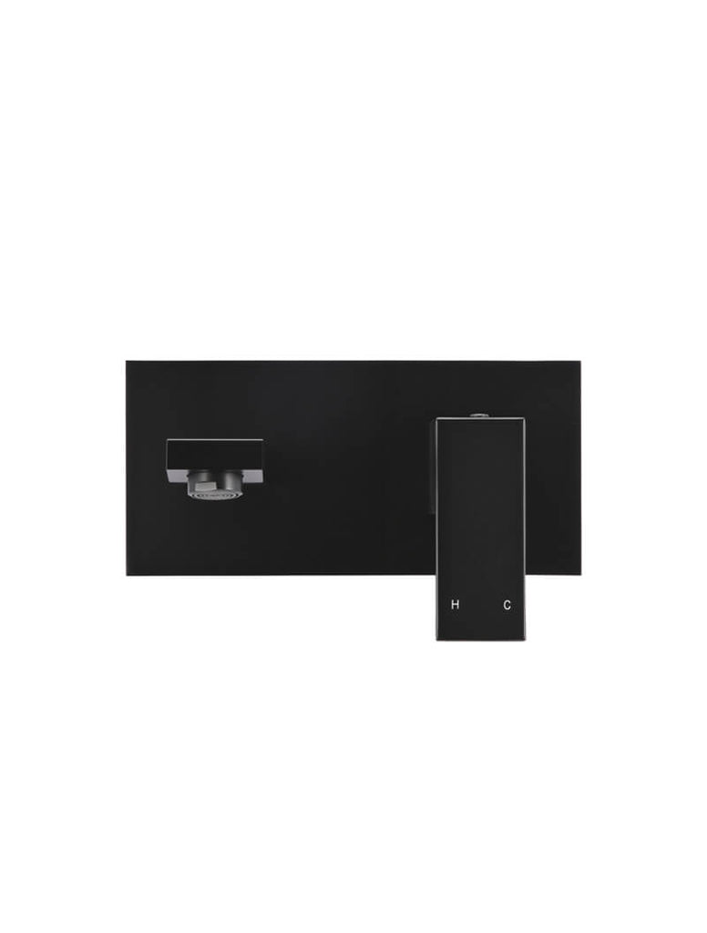 SQUARE WALL BASIN MIXER AND SPOUT