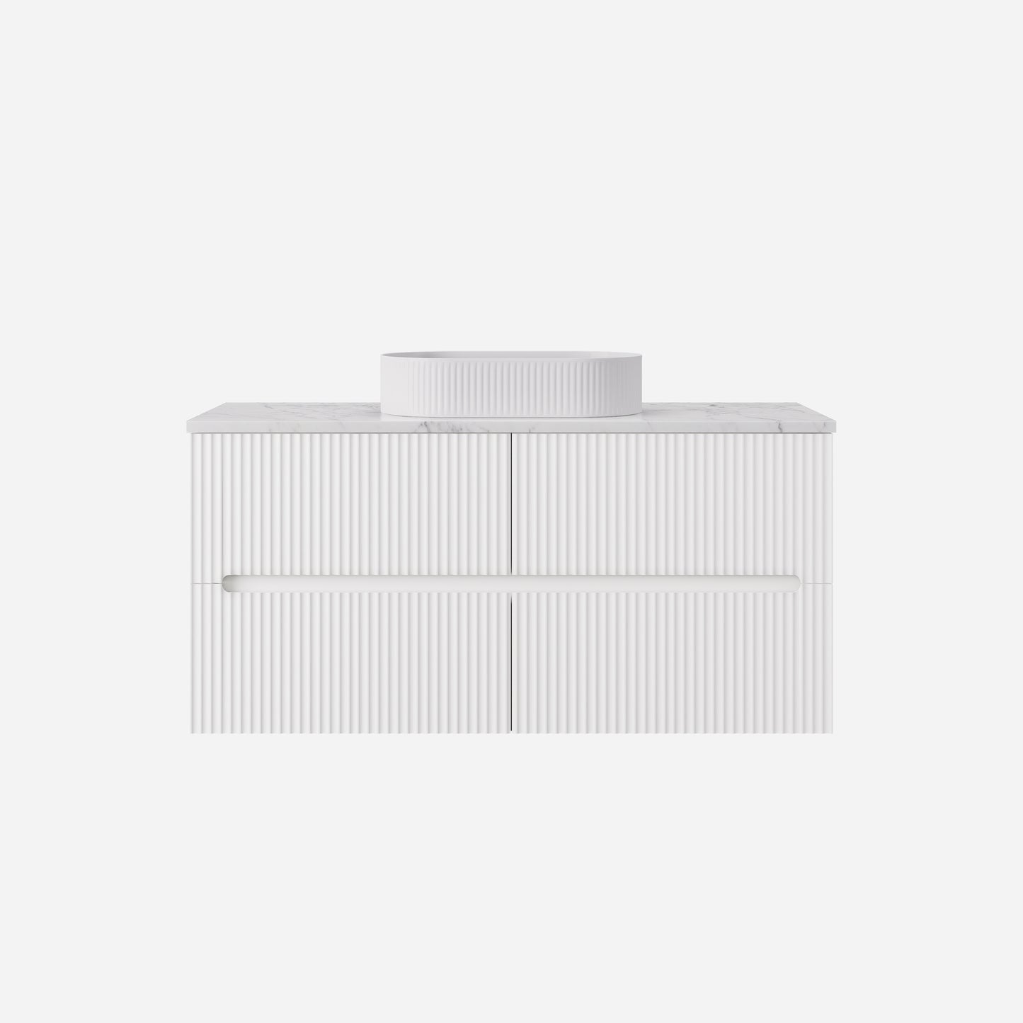 Cabarita Morden Wall Hung PVC Cabinet Matte White