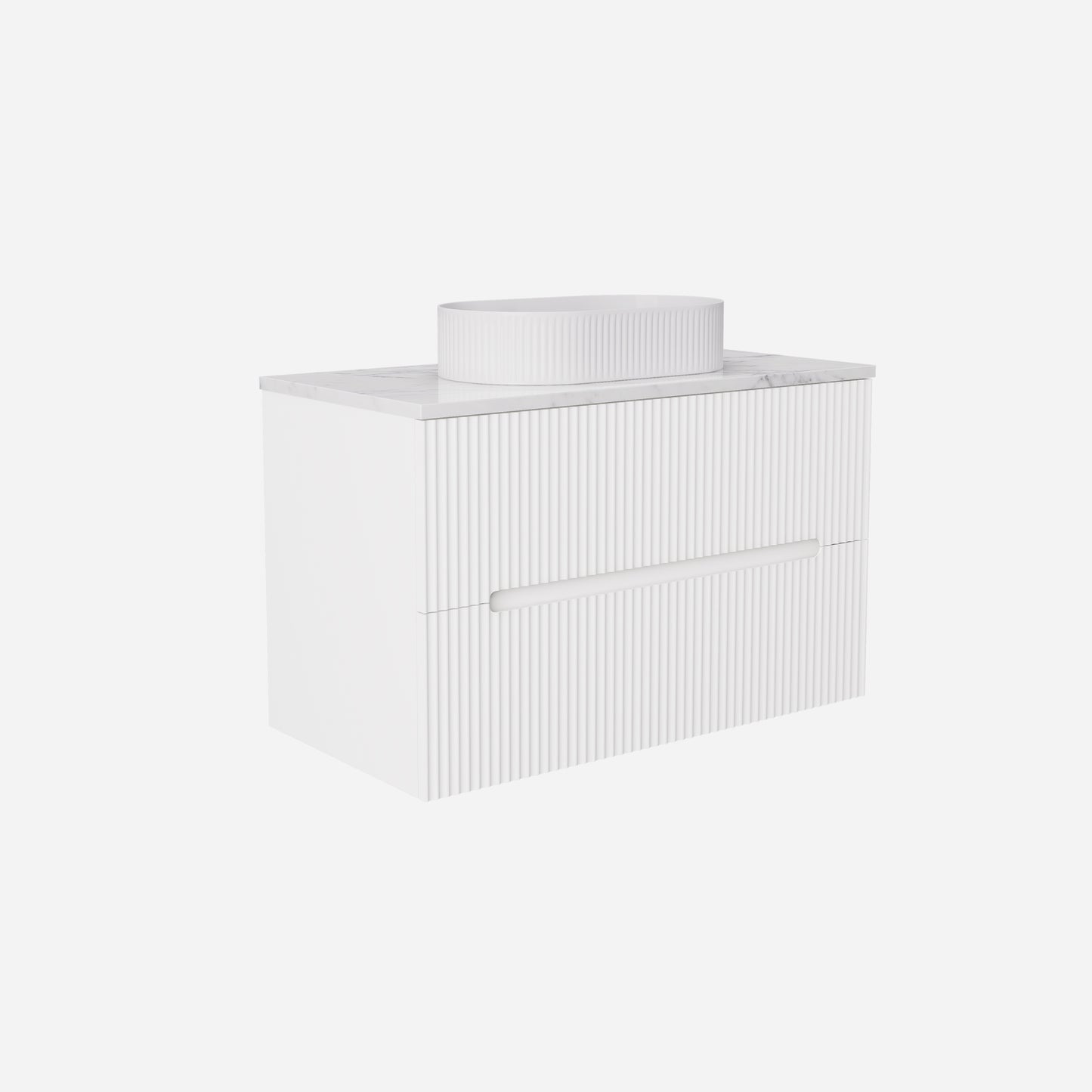 Cabarita Morden Wall Hung PVC Cabinet Matte White