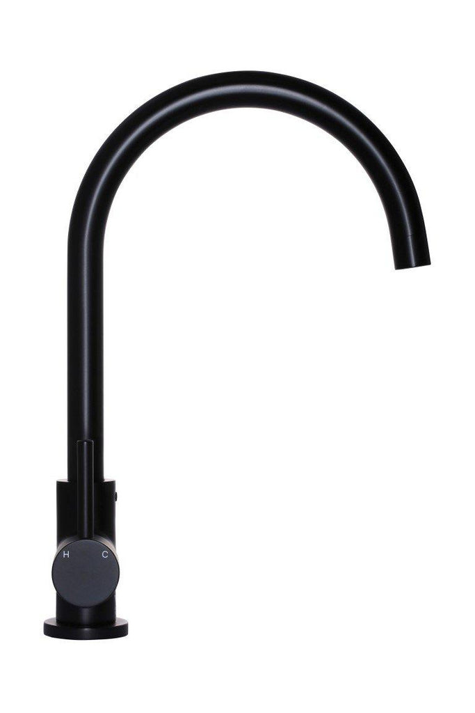 ROUND GOOSENECK KITCHEN MIXER TAP