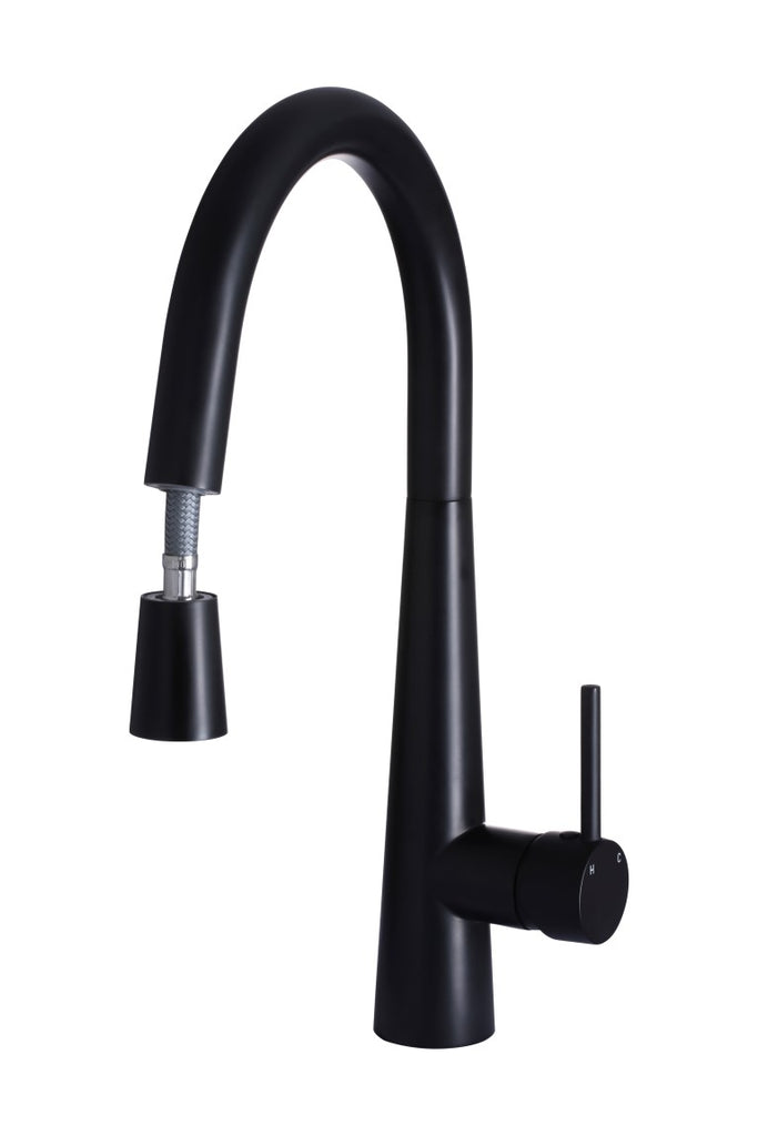 ROUND PULL OUT KITCHEN MIXER TAP