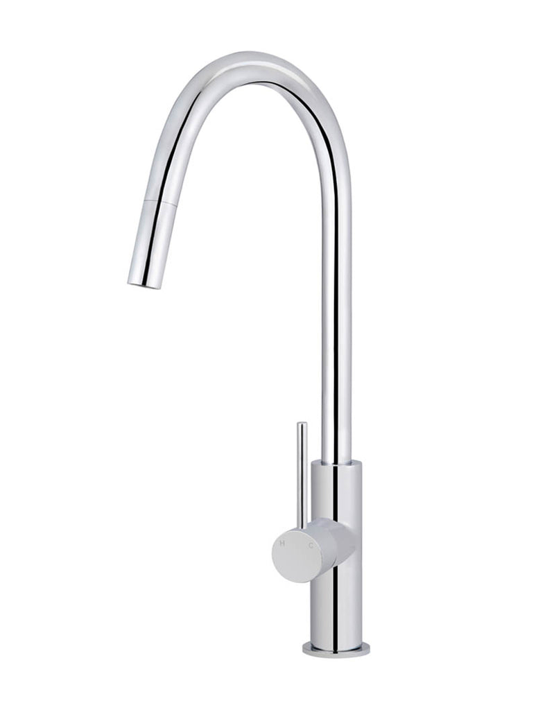 ROUND PICCOLA PULL OUT KITCHEN MIXER TAP