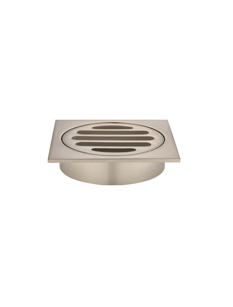 SQUARE FLOOR GRATE SHOWER DRAIN 80MM OUTLET