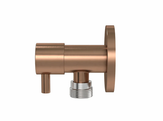 Mini Stop Cistern Tap - Lustre Bronze