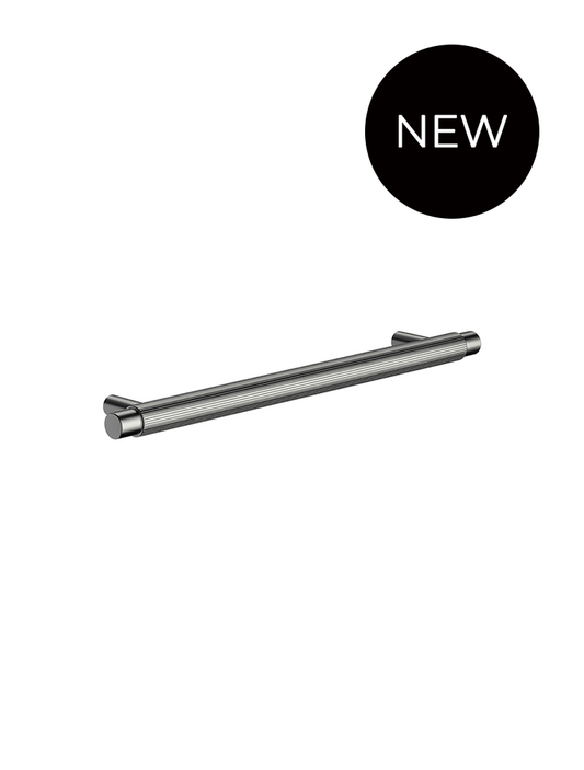 ÖPPEN ROUND PULL 200MM CABINET HANDLE (LINEAR KNURLED)