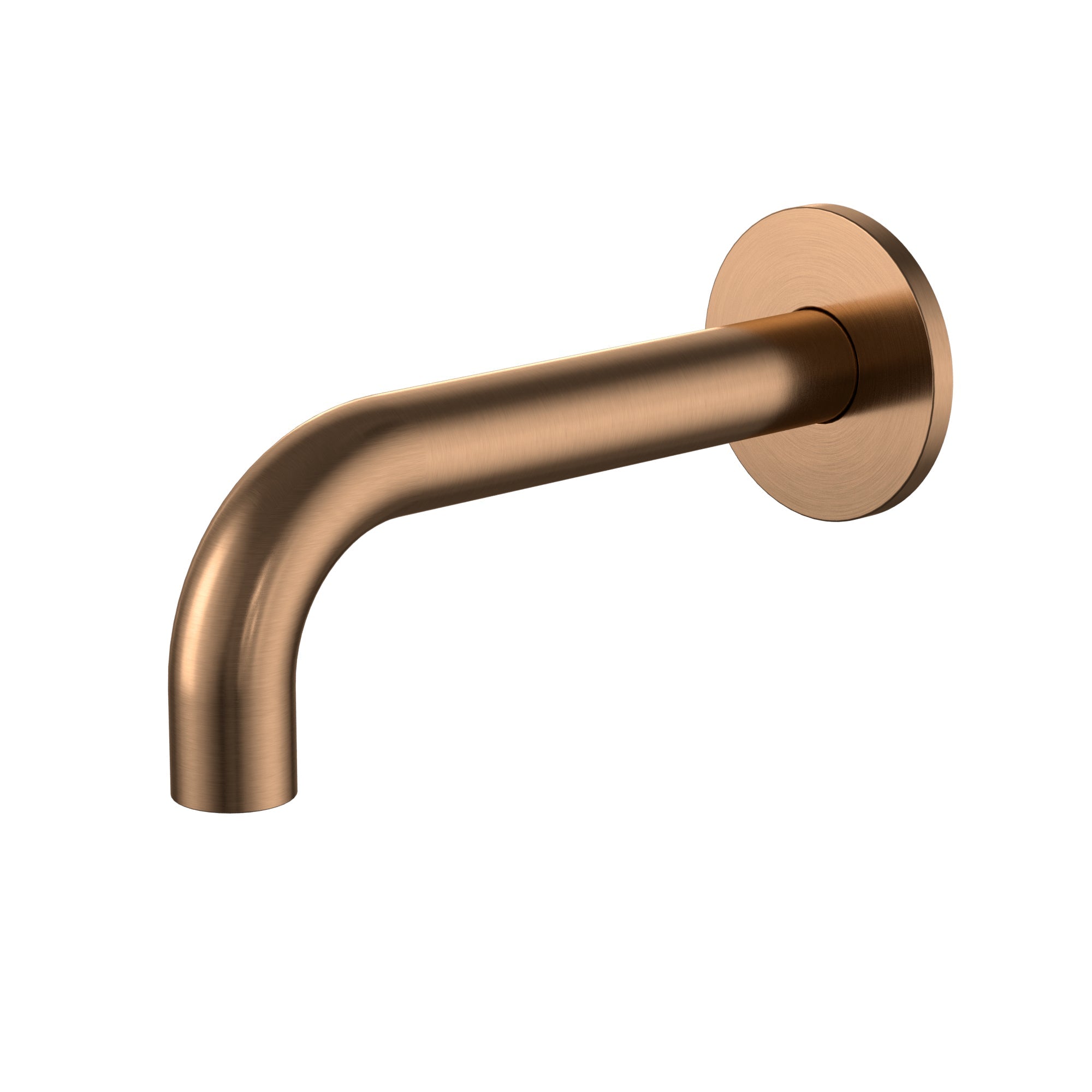 Universal Round Curved Spout 170mm - Lustre Bronze